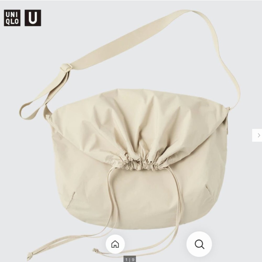UNIQLO U DRAWSTRING SHOULDER BAG, NWT